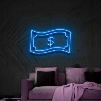 Dollar Bill Neon Sign: Illuminate Your Wealth Path