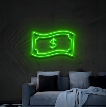Dollar Bill Neon Sign: Illuminate Your Wealth Path
