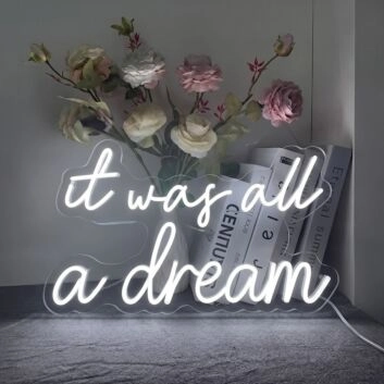 It was all a dream Neon Gateway to Imagination