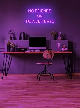 No friends on powder days Neon Thrills for the Slopes