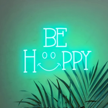 Be Happy Neon Sign