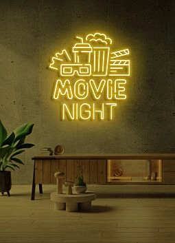 Customize Movie Night Neon for Cinematic Evenings