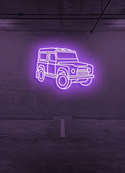 Offroad Car Neon Adventure Beckons