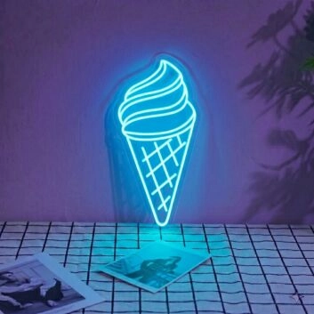 Ice Cream Neon Swirls of Cool Delight