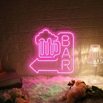 Customize Bar Neon Chic for Trendy Nightspots