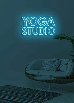 Yoga Studio Neon Peace for Mindful Spaces