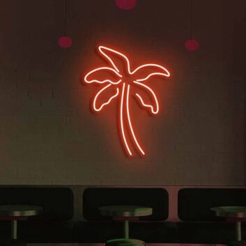 Palm Neon Oasis of Tropical Dreams