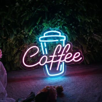 Customize Coffee Fuel Your Day with Invigorating Neon Sign