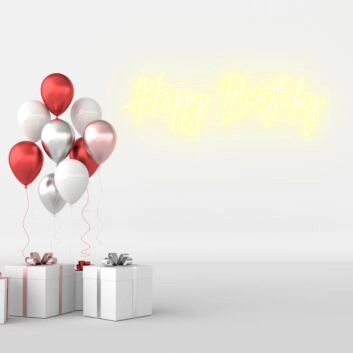 Happy Birthday Add Sparkle to Celebrations with Festive Neon