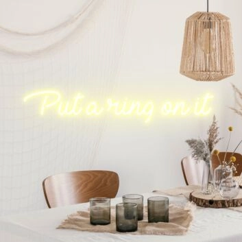 Put A Ring On It Shining Neon for Engagement Joy