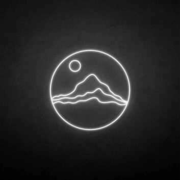 Sunset and Mountain2 neon sign