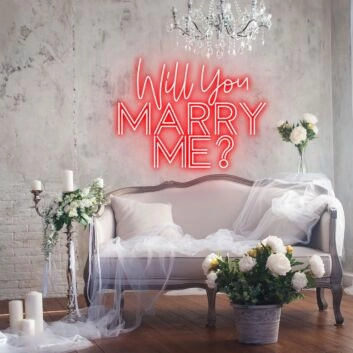 Will You Marry Me Timeless Neon for Romantic Proposals