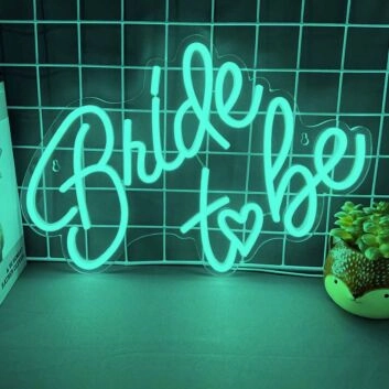 Bride To Be Neon Elegance for Bridal Showers