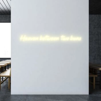 Heaven between two buns Tasty Neon for Gourmet Burger Spots