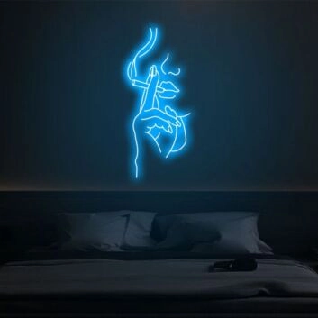 Silhouette Cigarette Sleek Neon for Contemporary Rooms