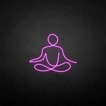 &#39;Sit my meditation&#39; neon sign