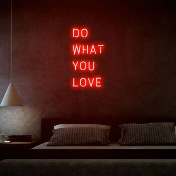 Do What You Love Motivational Neon for Creative Spaces