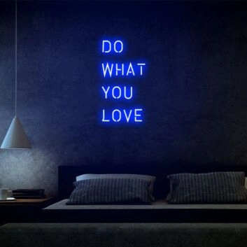 Do What You Love Motivational Neon for Creative Spaces