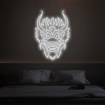 Devils Grimace Bold Neon for Edgy Decor