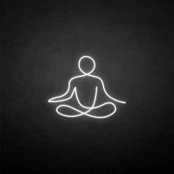 &#39;Sit my meditation&#39; neon sign