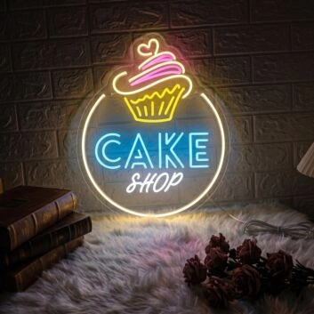 Customize Cake Shop Sweet Neon Illumination for Bakeries