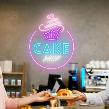 Customize Cake Shop Sweet Neon Illumination for Bakeries
