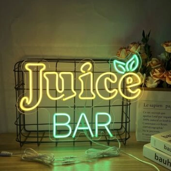 Customize Juice Bar Freshly Lit Neon Vibrance