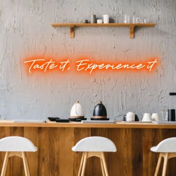 Taste It Experience Neon Sparking Culinary Curiosity