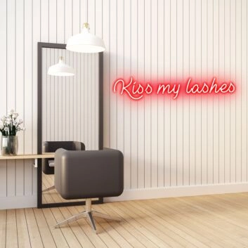 Kiss My Lashes Elevate Lash Beauty with Stylish Neon