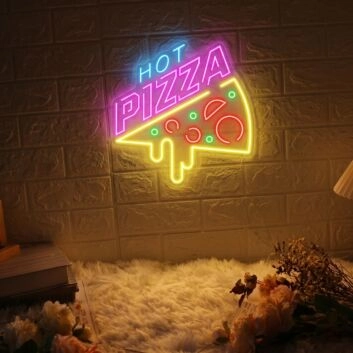 Customize Hot Pizza Light Up Your Pizza Passion with Neon