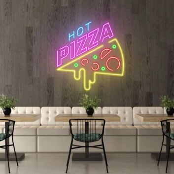 Customize Hot Pizza Light Up Your Pizza Passion with Neon