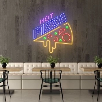 Customize Hot Pizza Light Up Your Pizza Passion with Neon