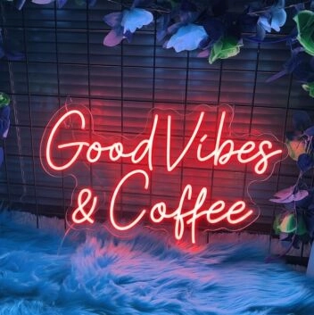 Good Vibes & Coffee Spread Positivity with Lively Neon