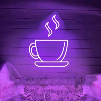 Coffee Cup Brighten Up Your Coffee Time with Neon