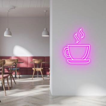 Coffee Cup Brighten Up Your Coffee Time with Neon