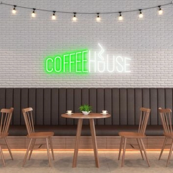 Coffee House Illuminate Your Coffee Spot with Inviting Neon