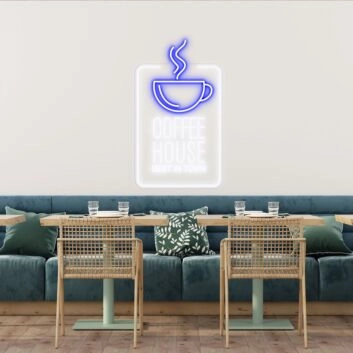 Customize Coffee House Best In Town Promote Your Cafe with Stylish Neon