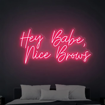 Hey Babe Nice Brows Light Up Your Beauty Routine with Neon Elegance
