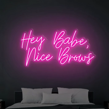Hey Babe Nice Brows Light Up Your Beauty Routine with Neon Elegance
