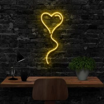 Heart Balloon Add Light-hearted Charm with Neon