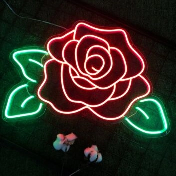 Rose in bloom Captivate with the Elegance of Floral Neon
