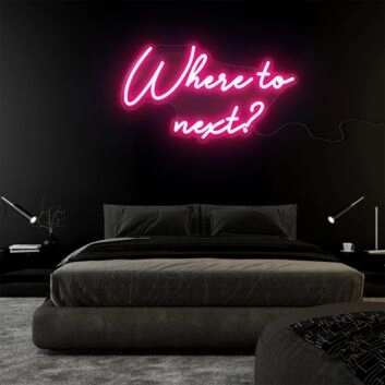 Where to next? Explore Possibilities with Adventurous Neon Sign