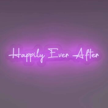 Happily Ever After Illuminate Your Love Story in Neon