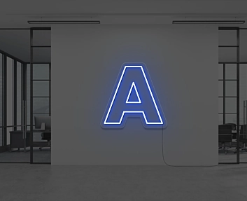 NEON LETTER A