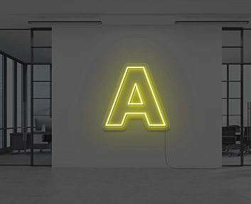 NEON LETTER A