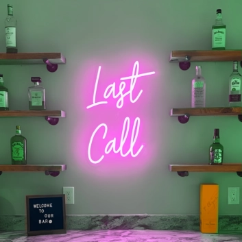 Last Call Neon Sign: Illuminate Your Final Toast