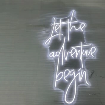 Let The Adventure Begin Neon Sign: Illuminate Your Journey Ahead