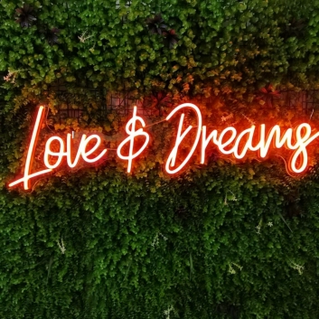 Love and Dreams: Illuminate Your Space with Romantic Neon Glow