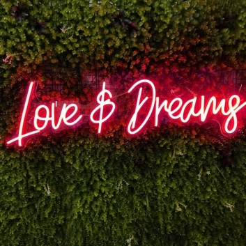 Love and Dreams: Illuminate Your Space with Romantic Neon Glow