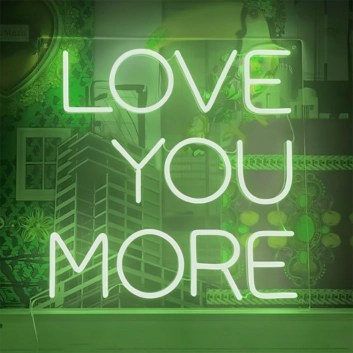 Love You More Neon Sign: Express Boundless Affection in Radiant Glow
